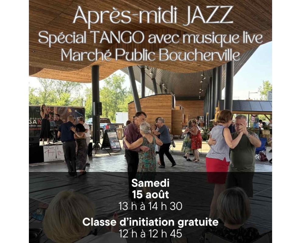 Tango en plein air avec musique live à Boucherville - Événement gratuit
